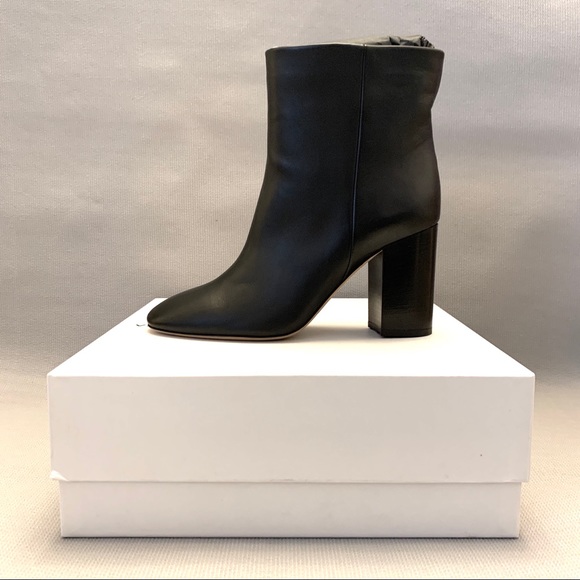 Vince Felton Black Leather Bootie - Picture 3 of 8